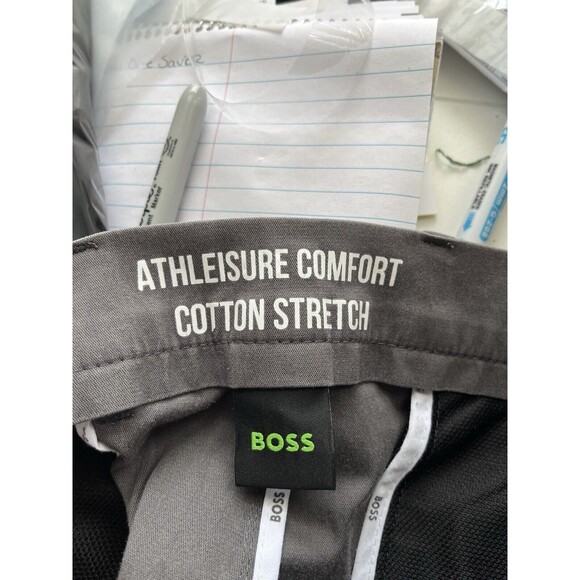 Boss Athleisure Comfort Cotton Stretch Grey Pants Men 32 - Picture 7 of 9